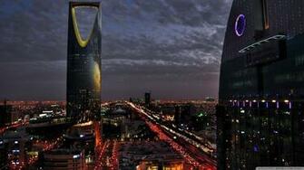 Saudi Arabia Riyadh City Night Wallpaper And Image