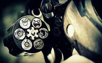 Funny Gun Smiley Face On Every Shot Image High
