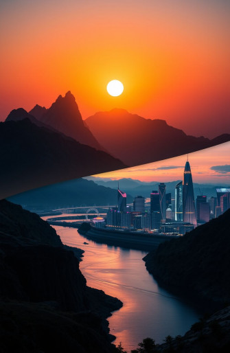 Vertical Dual Monitor Wallpaper