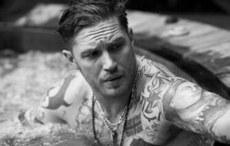 Wallpaper Look Pool Tattoo Male Tom Hardy Image