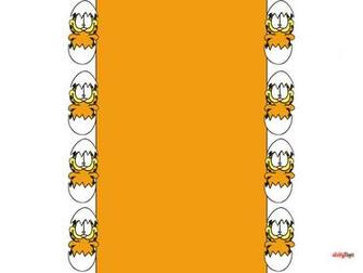 Garfield Easter Ger Layout Template Background Jelly