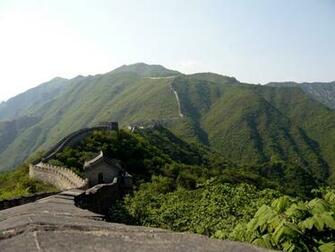 Great Wall Of China Panoram HD Wallpaper Background Image