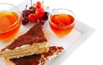 Wallpaper Tray Cup Tea Beverage Cherry Pies Food