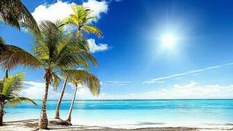 Tropical Beach Paradise Background Best HD Wallpaper