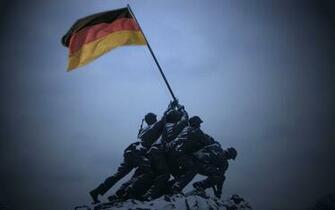 Germany Flags World War Ii Iwo Jima Flag Raising Wallpaper