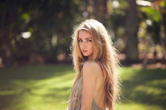 Blonde Model Looking At Er 4k Wallpaper HD Girls Image