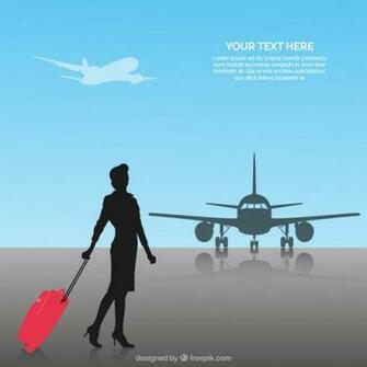 Flight Attendant Background Vector 123vectors
