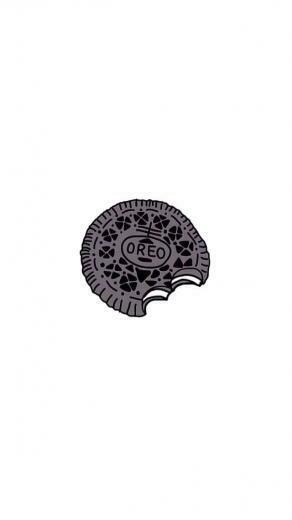 Bitten Oreo Cool Phone Wallpaper Background
