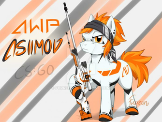 Awp Asiimov Pony Cs Go By Furreon