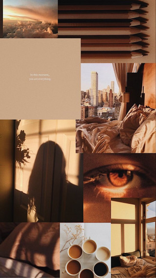 Brown Aesthetic Collage Fondos De Pantalla Lunares