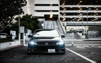 Honda Civic Car Lights Tuning Wallpaper In Transportation