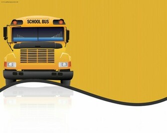 School Bus Transportation Powerpoint Background Ppt