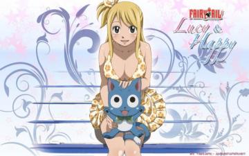Happy Fairy Tail Lucy Heartfilia Wallpaper