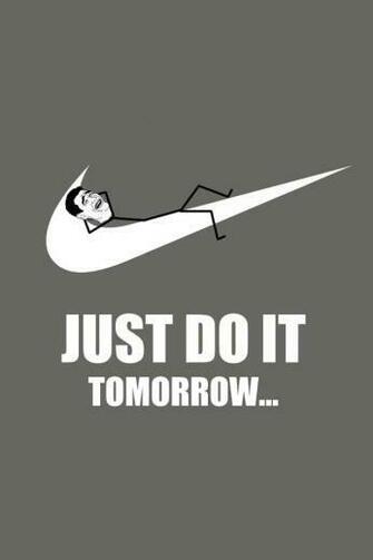 Just Do It Tomorrow iPhone Wallpaper
