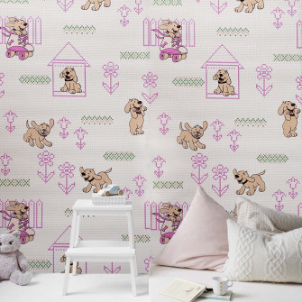 Pink Puppies Wallpaper