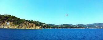 Seagulls Near Skiathos Island Greece Dual Screen HD