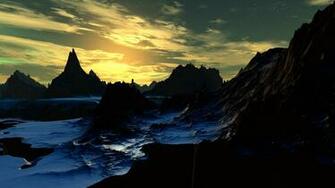 Ultra HD 4k Wallpaper Sci Fi Planet Sunset