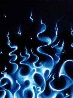 Blue Flames Wallpaper Wallpoper