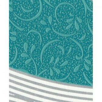 Teal And White Wallpaper Metallic Waves