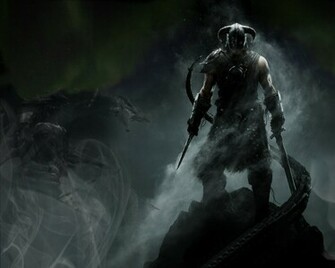 Video Games Dragons Vikings Skyrim Elder Scrolls V The