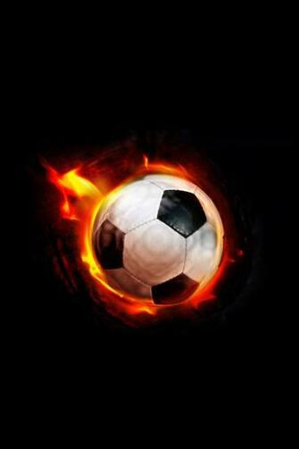 Flame Football iPhone Wallpaper Background And