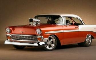 Bel Air Pro Street Cars Machines Technics Wallpaper