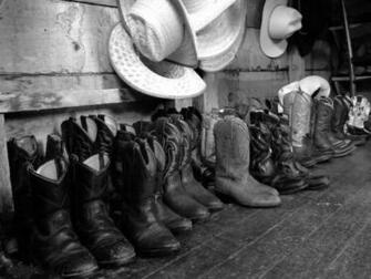 Country Cowboys Wallpaper Boots