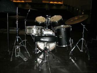 Drum Set Behind Shot By Q Stock