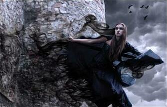 Beautiful Witch Dark Wallpaper