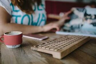 HD Wallpaper Closeup Of Female Hands Typing Text On A Wireless
