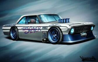 Wallpaper Ford Auto Figure Machine Art Falcon Vehicles