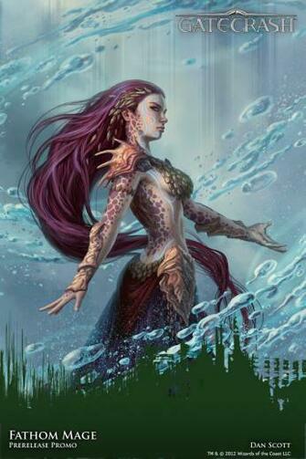 Week Prerelease Promo Fathom Mage Daily Mtg Magic The Gathering