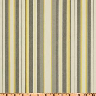 Suburban Home Nalani Stripe Grey Lemon Fabric Wallpaper