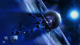 Blue Universe Wallpaper