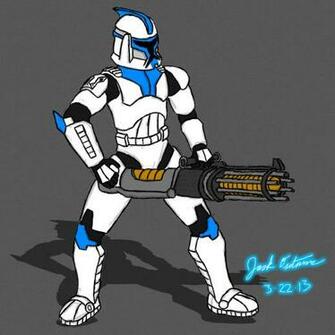 501st Clone Trooper With Z Rotary Blaster Cannon By Xotic1blade On