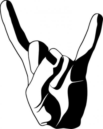 Metal Horns Vector For Tatoo By Mydeepdark