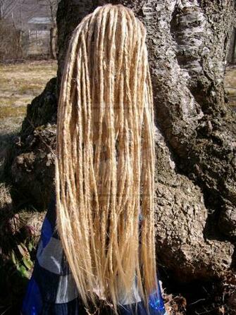 Back Of Blonde Dreads By Boziebop