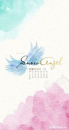 February Watercolor Wallpaper For Mobile Also Available