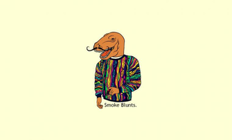 Smoke Blunts Wallpaper Dinosaur With Mustache In Cosby