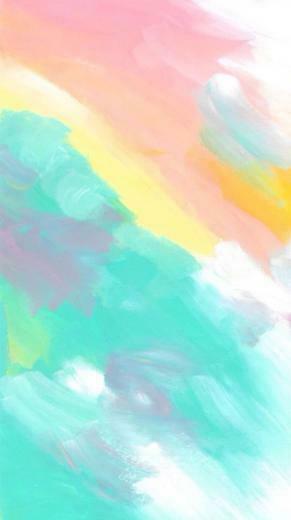 Wallpaper Watercolor Painting Colorful