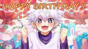 Killua Hunter X Happy Birth Day Kawaii Gifts Anime HD