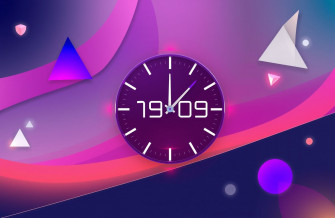 Digital Clock Wallpaper