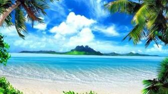 Nature Wallpaper Fantasy Green Beach Px