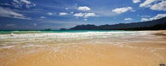 Beach Oahu Hawaii X Dual Monitor Desktop Wallpaper And