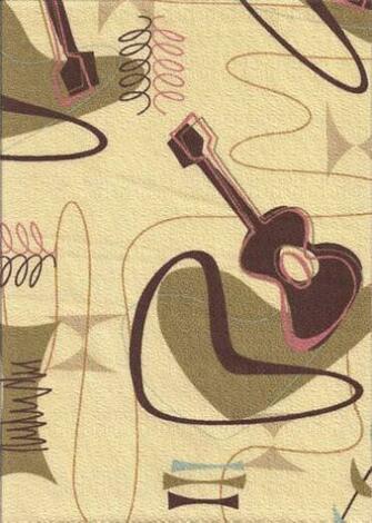 Jetson Coco Tropical Hawaiian Fabric Atomic Mid Century Modern