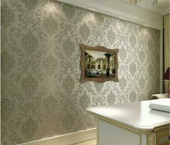 Damask Foil Wallpaper Res Online Shopping