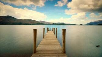 Pier River Mountain Wallpaper For Macbook Pro HD High