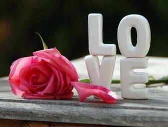 Nice Love Heart With Rose HD Wallpaper Only