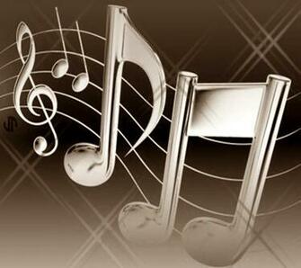 Music Notes Wallpaper Purple 3d Colorful