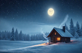 Winter Night Scenes Wallpaper